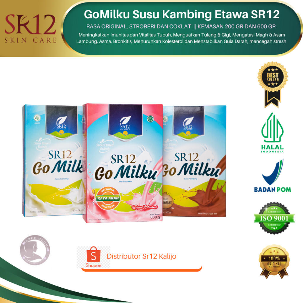 

Susu Kambing Etawa Susu Etawaku Platinum Go Milku SR12 Susu Go Milku SR12 Susu Penggemuk Badan BPOM