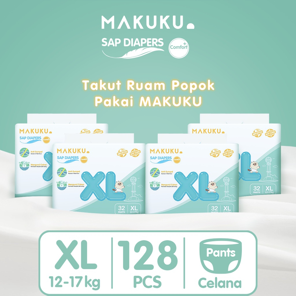 Makuku Popok Makuku Slim Comfort+ Diapers Makuku Comfort Makuku Slim Popok Bayi Makuku Air Diapers - Kabakids Store