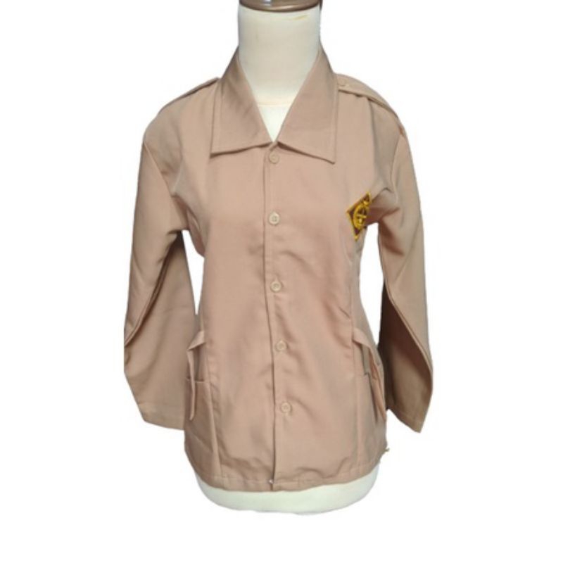 

BAJU PRAMUKA JAS LENGAN PANJANG PEREMPUAN SMP/SMA BAHAN RAPILO/PERTAMIL MERK ASSYIFA