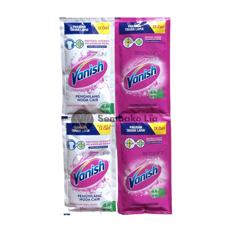 Vanish Cair Renteng 60ml / Vanish Cair Penghilang Noda Membandel Sachet 60ml