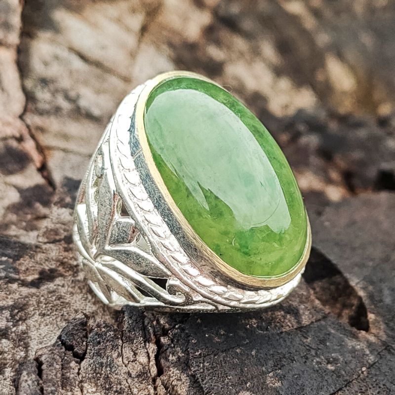 NATURAL STONE CINCIN BATU AKIK LUMUT SUNGAI DAREH KUMBANG JATI KODE 02588