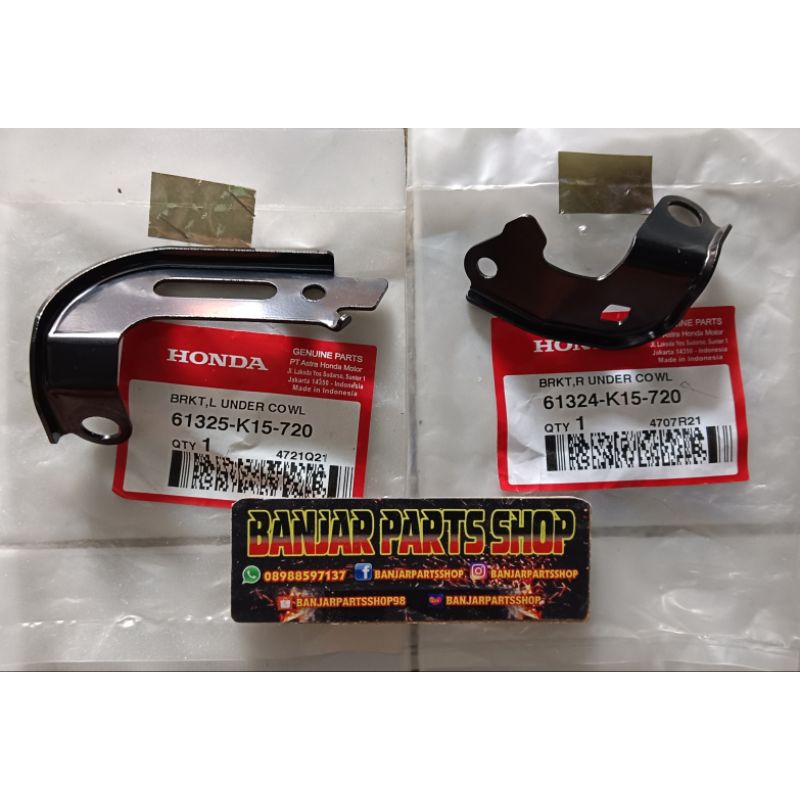 BRACKET UNDERCOWL CB150R V4 61325K15720 61324K15720 BRACKET L & R UNDER CB150R V4 ORIGINAL AHM