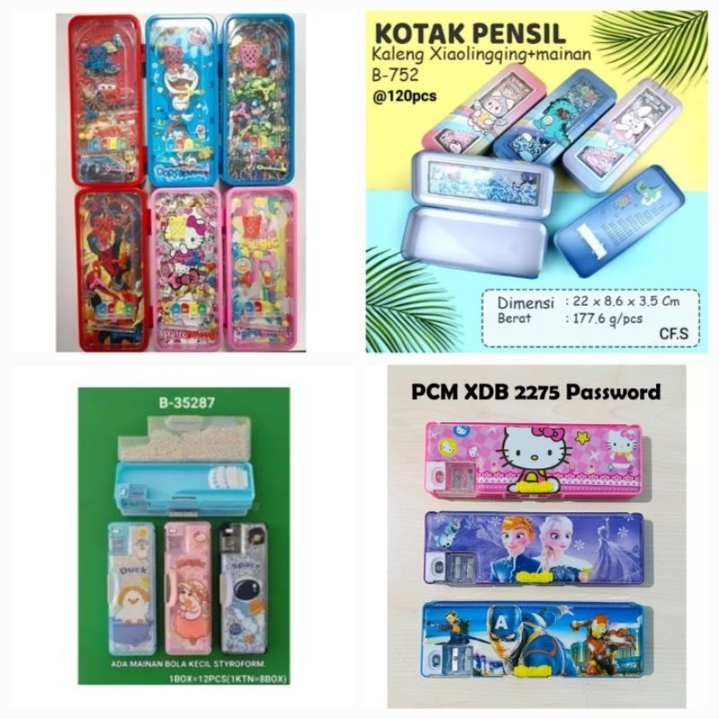 

FREE BUBBLE WRAP + DUS Tempat Pensil Kotak Pensil Password Kode Anak Karakter Mainan Pinball Pin Ball + Mainan Bola CC-7002/ Xiao Ling Jing 2275/ b 752