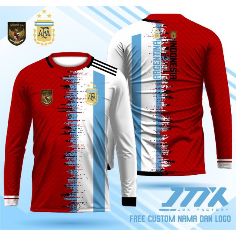 Jersey bola Indonesia vs Argentina 2023 terbaru/Jersey Indonesia vs Argentina friendly match fifa