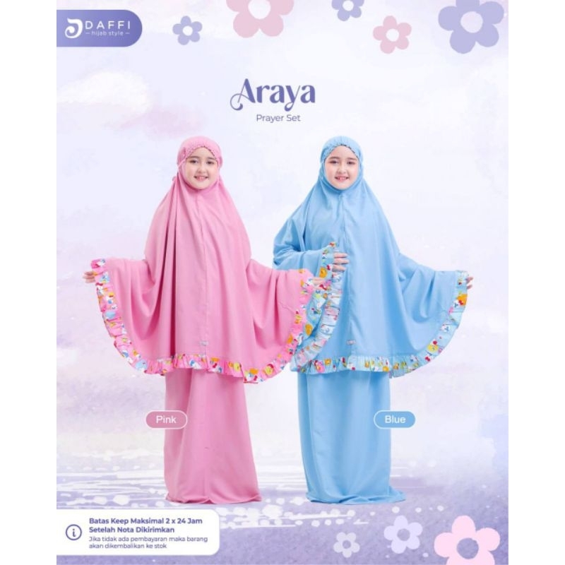 Mukenah Anak Araya Series mukenah anak rukuh anak ORI Daffi
