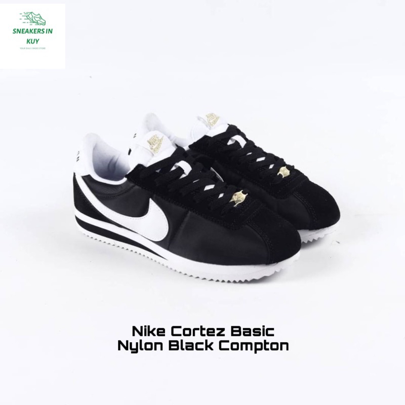 Sneakers Nike Cortez Basic Nylon Black Compton