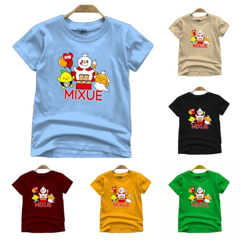 kaos anak MIXUE NEW 2-16th Sablon digital
