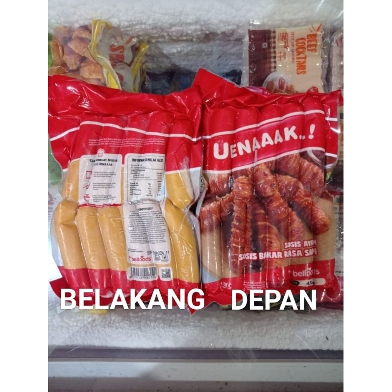 Belfoods Uenaaak Sosis Bakar Ayam Sapi 450 gr