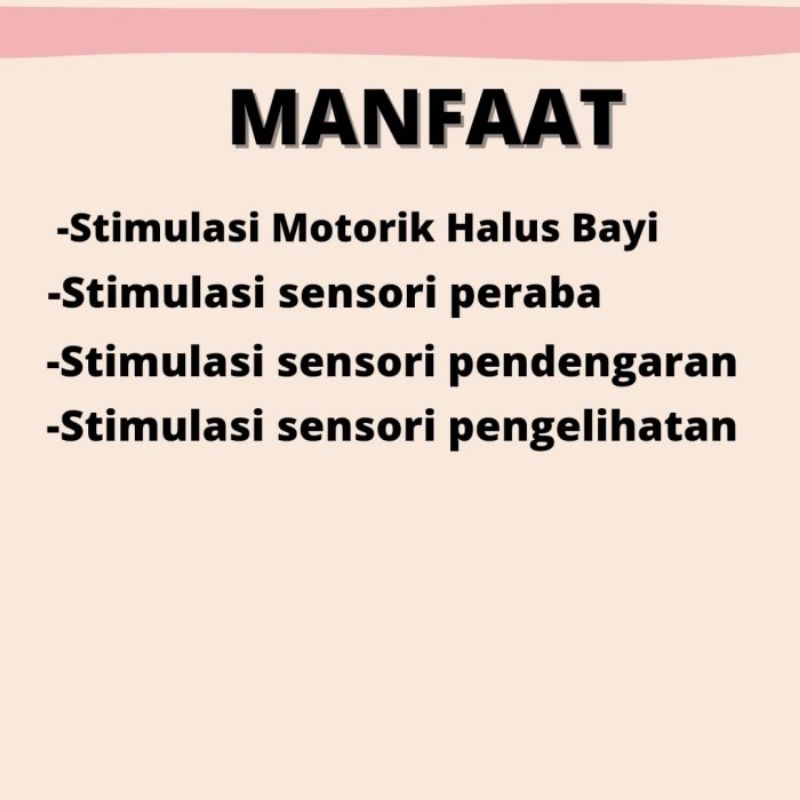 Mainan Edukasi Montessori Bayi Bola Motorik - Baby Sensory Ball Anak