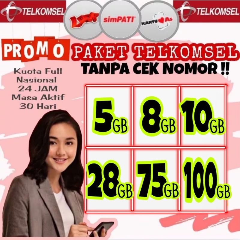 Paket Data Flash Telkomsel || Kuota Telkomsel 30 Hari Full 24 Jam