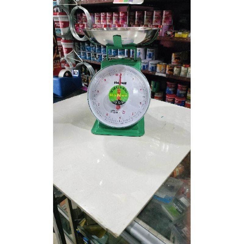 TIMBANGAN DUDUK PIRING BULAT 10KG JARUM HANOI VIETNAM