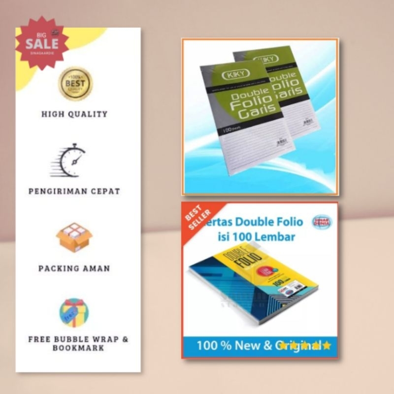 

Kertas Double Folio Bergaris ISI 100 LEMBAR (ORIGINAL PRODUK)