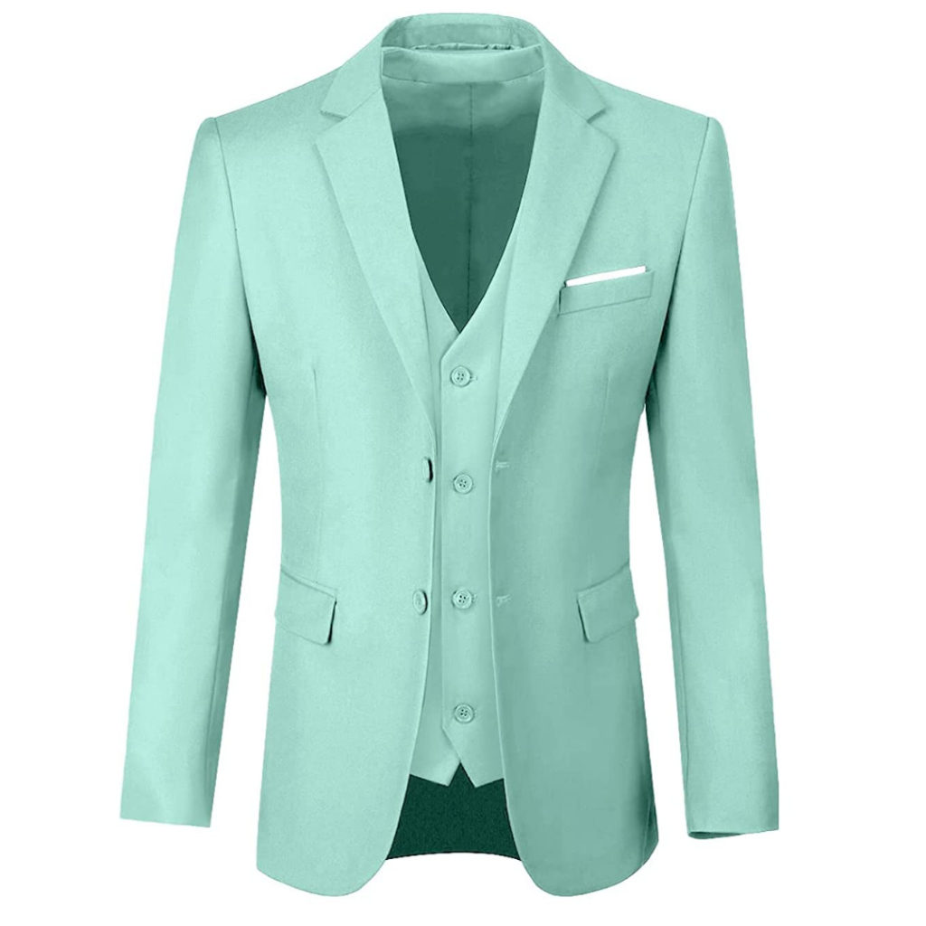 Jas Blazer Formal Pria Kantor Casual Wedding Prewedding Hijau Mint