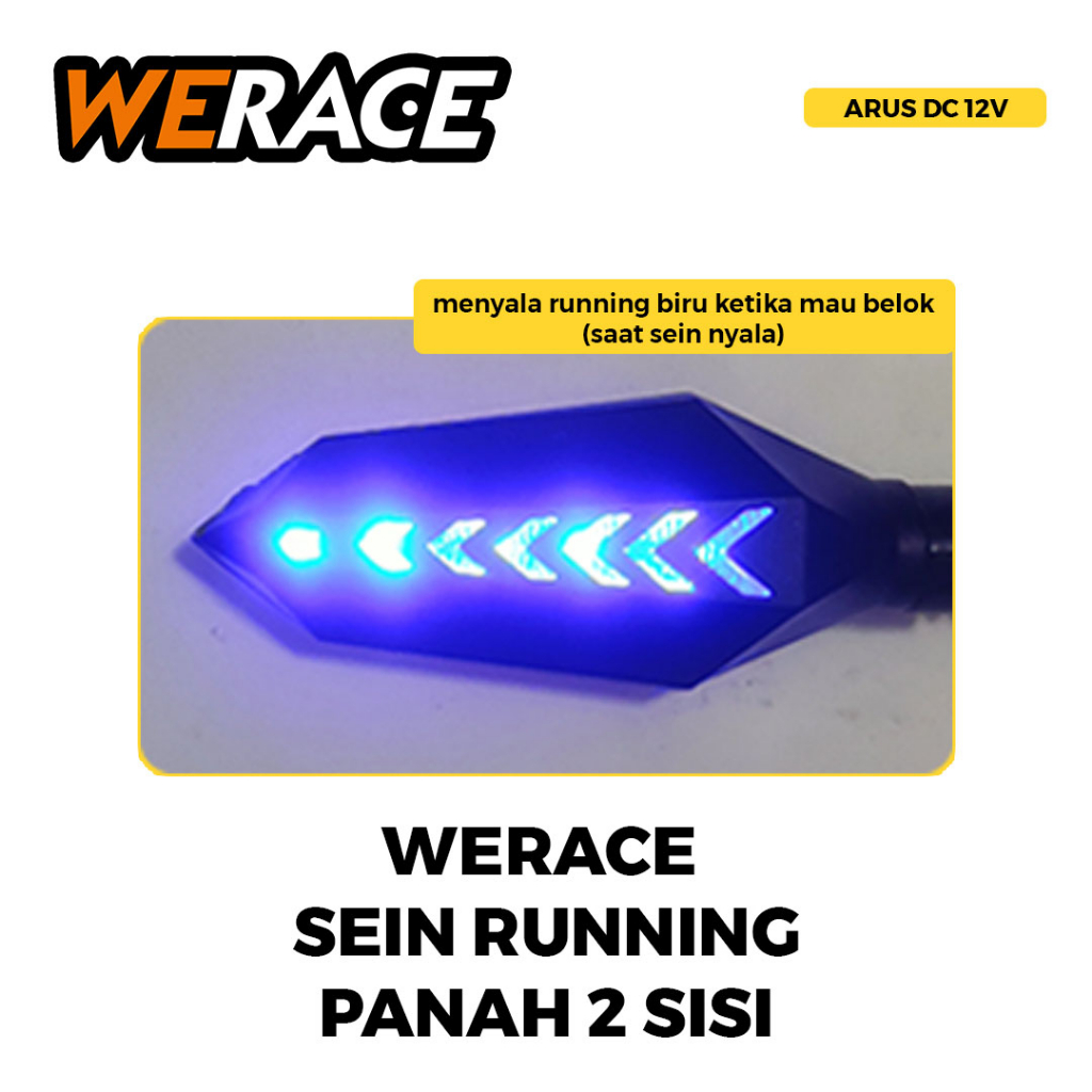 [WERACE] LED SEN RUNNING PANAH 2 SISI HARGA 1 SET (SEPASANG)