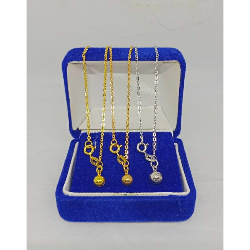 gelang kaki rantai nori vensy+1bel/perak asli silver 925 lapis emas/perhiasan fashion wanita terbaru