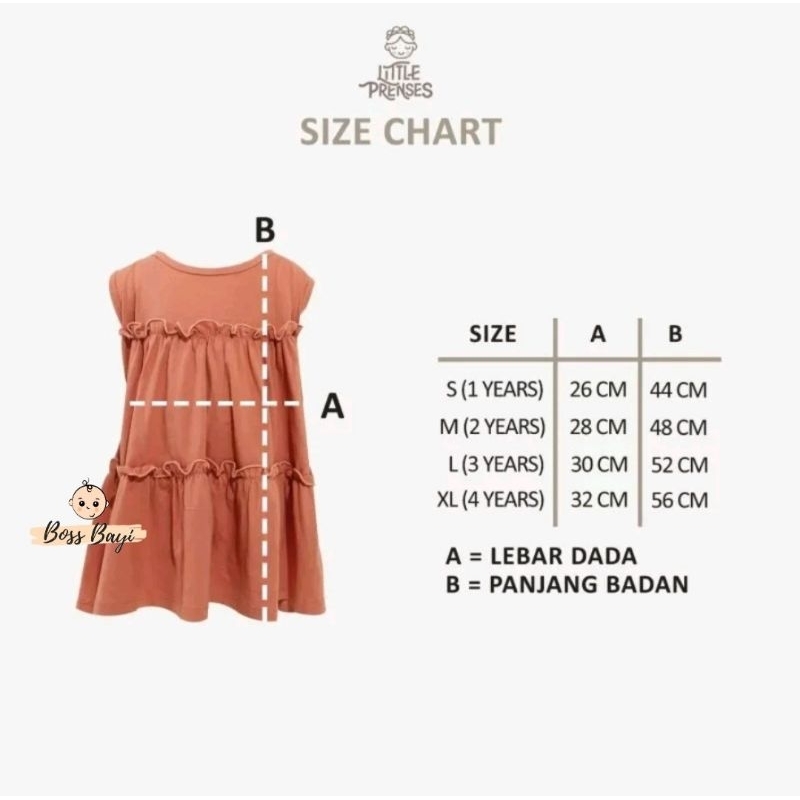 LITTLE PRENSES - Sella Dress / Dress Anak Perempuan