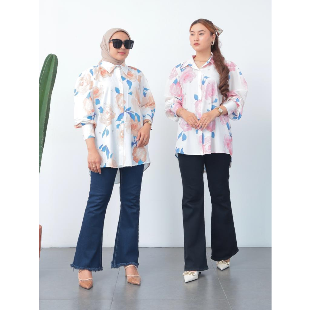 Kemeja Silk Sasy Oversize - 2301.02.054