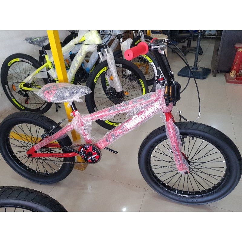 Sepeda BMX 20 inch MONTANA ( BAN JUMBO 3.0 ) ( MERAH / RED )