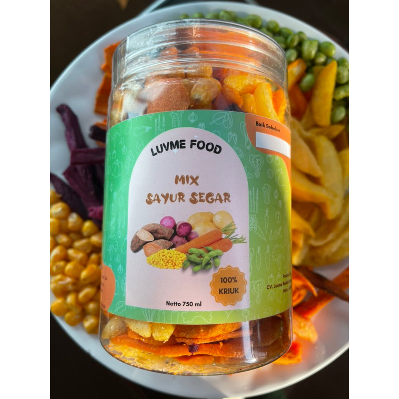 

KERIPIK MIX SAYURAN SEGAR | KEMASAN 850ml TOPLES SNACK CEMILAN MAKANAN RINGAN