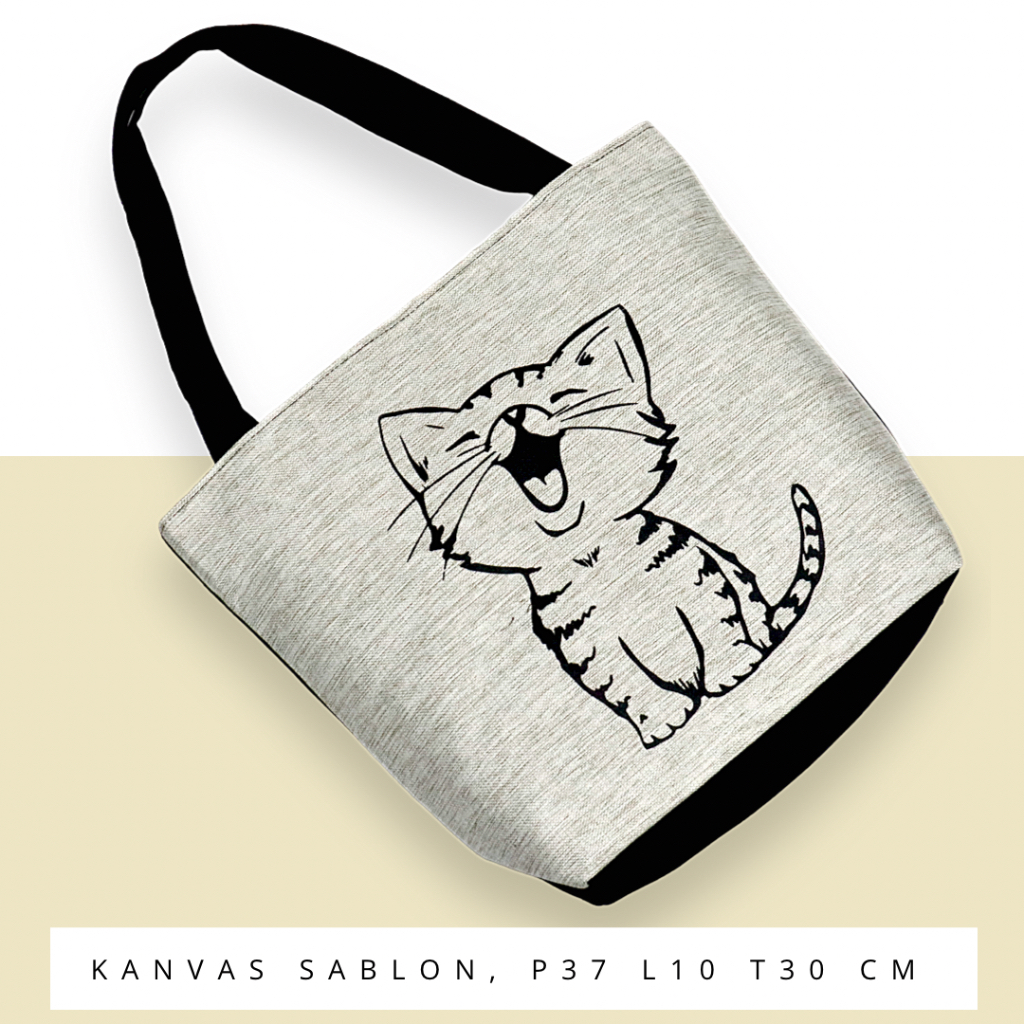 [RESLETING] Bahan TEBAL Tote bag kanvas totebag wanita polos motif tas semarang jateng unik limited