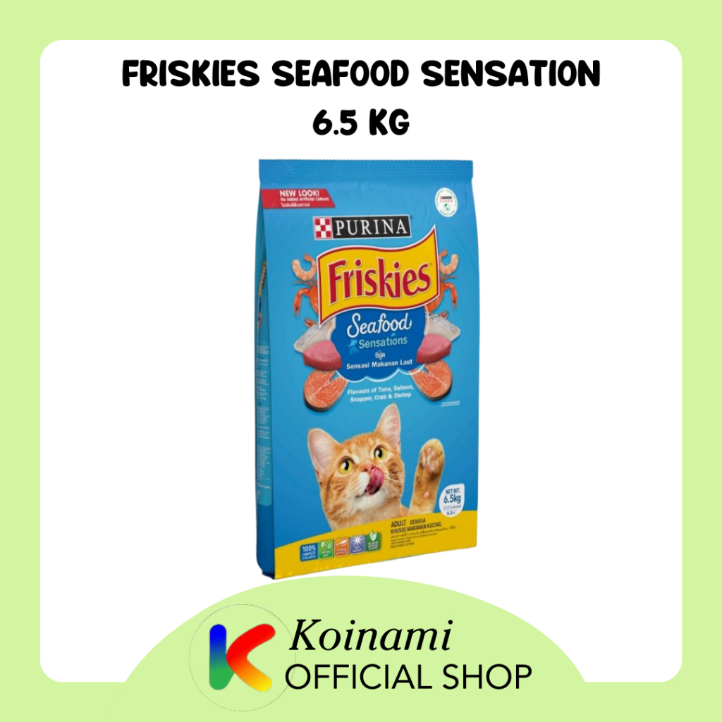 FRISKIES SEAFOOD SENSATION 6.5 KG / CAT FOOD  / makanan kucing