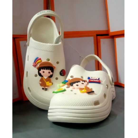 Sandal wanita baim fuji viral 8558 Toy Story Jibbitz Import 36-39