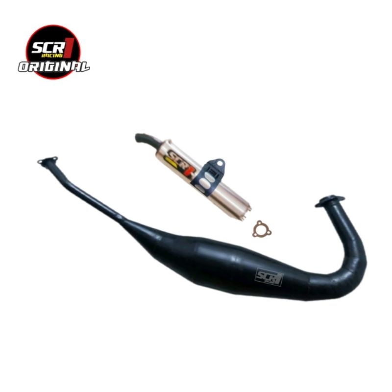 Knalpot Yamaha 125z 125zr Black Stainless Coating