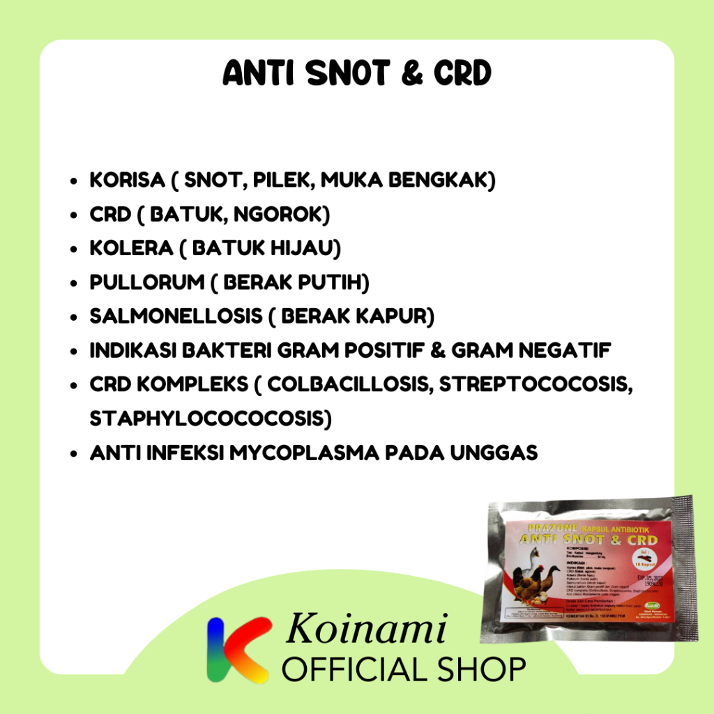 ANTI SNOT &amp; CRD UNTUK AYAM BEBEK UNGAS / raid