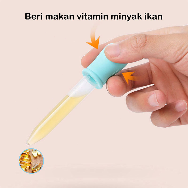 Pipet Kucing Anjing Untuk Makan Obat Pengumpan Hewan Peliharaan Plastik 5ML Beri Makan Vitamin Minyak Ikan