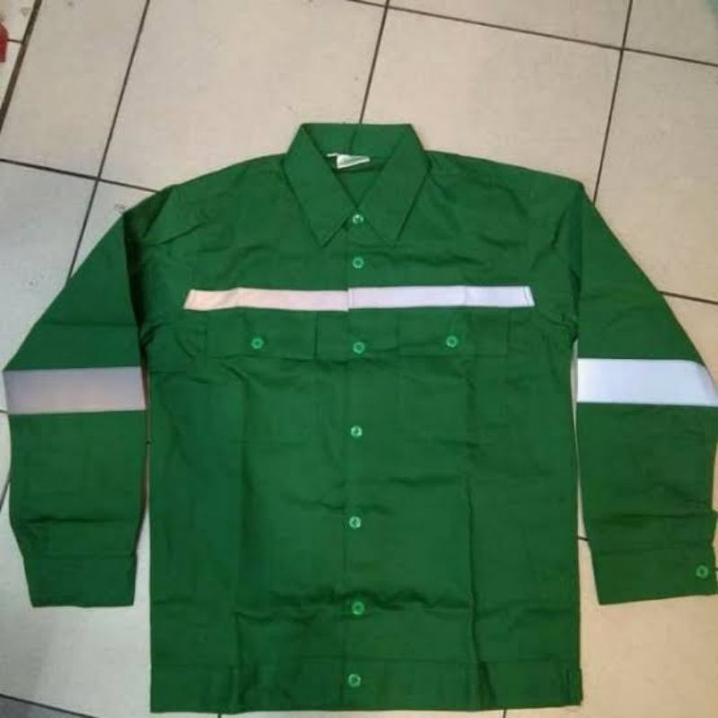 Baju Safety Proyek IMJ Lengan Panjang/Baju kerja Lapangan