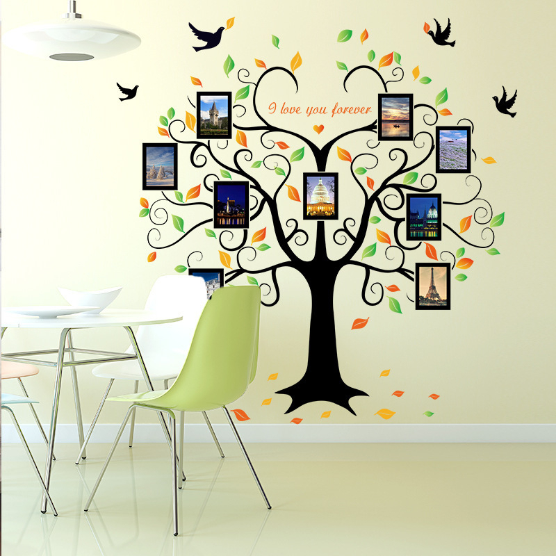 WALLSTICKER WALLSTIKER STIKER SETIKER DINDING POHON FOTO PHOTO FRAME AB WALSTICKER WALLSTIKER DEKORASI RUMAH RUANG TAMU KELUARGA KEKINIAN POHON DAUN DEKOR DECOR HIASAN DINDING MINIMALIS MINIMALIST TEMPELAN TEMBOK PINTU JENDELA KACA @banyak