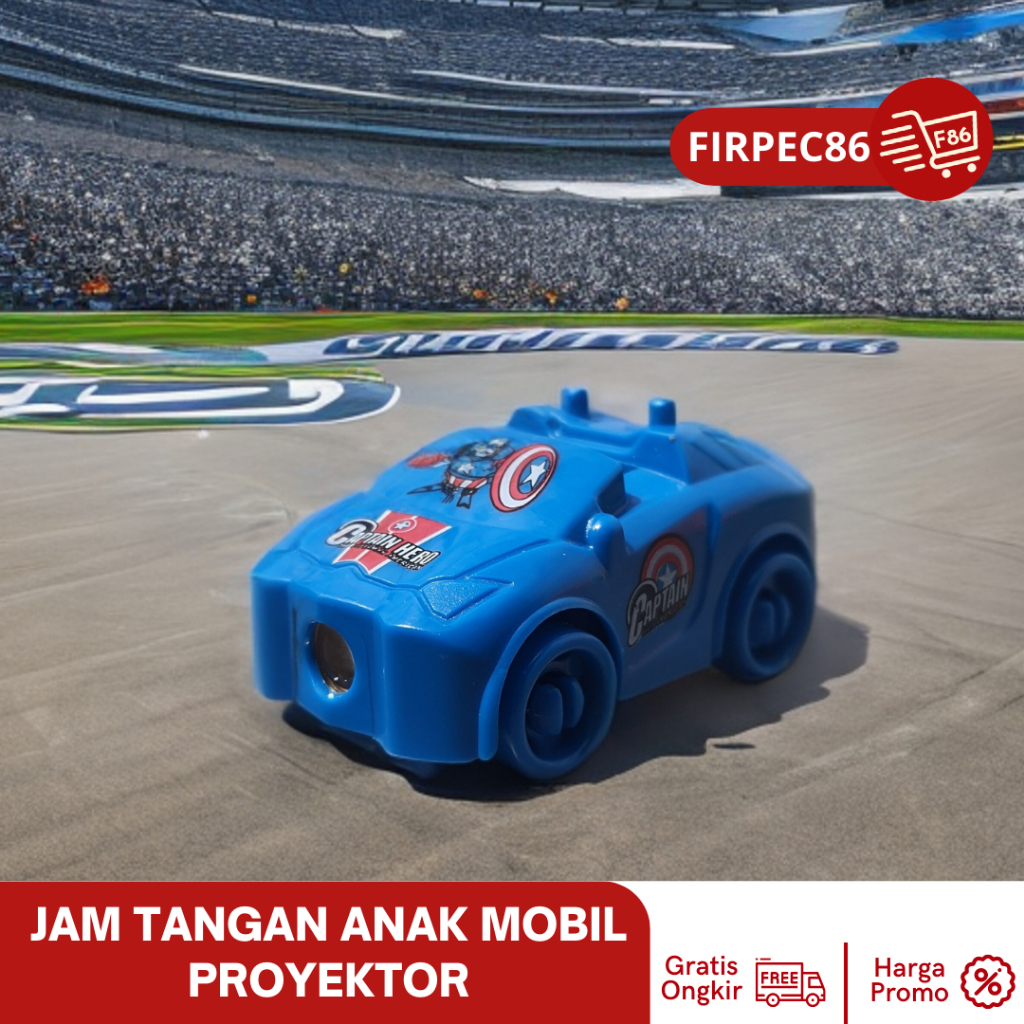 F86 Jam Tangan anak mobil Avanger proyektor - CAPTAIN AMERICA