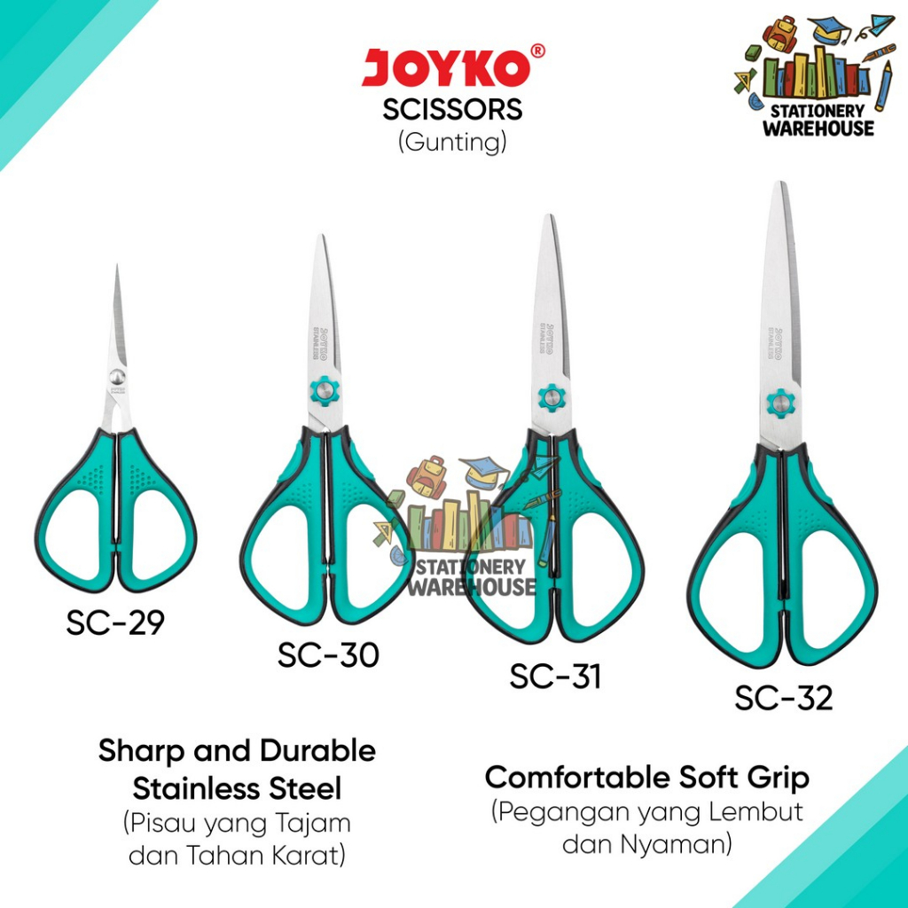 

Gunting Scissors Joyko SC-29 SC-30 SC-31 SC-32