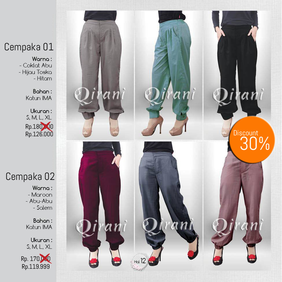 CELANA WANITA QIRANI CEMPAKA 01 & 02