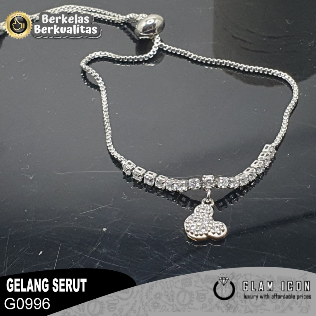 Gelang serut mata baris bandul Mikii G0996 GSS