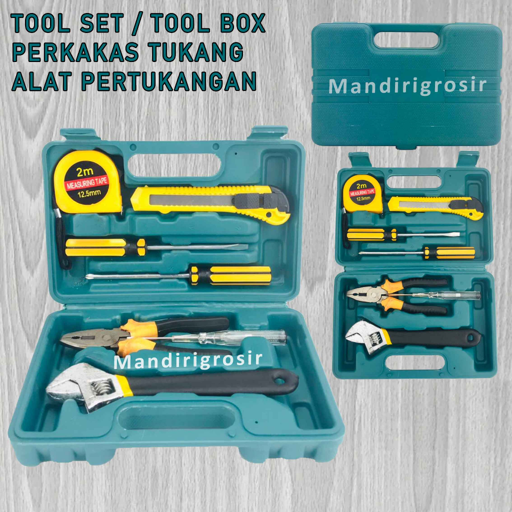 Perkakas Tukang* Tool Box* Alat Pertukangan* Tool 1 Set