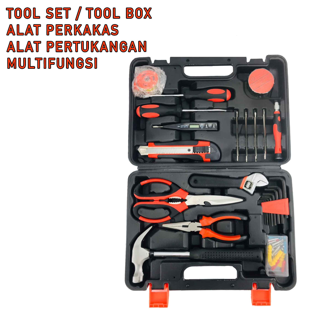 Perkakas Tukang* Tool Box* Alat Pertukangan Sedang* Tool 1 Set