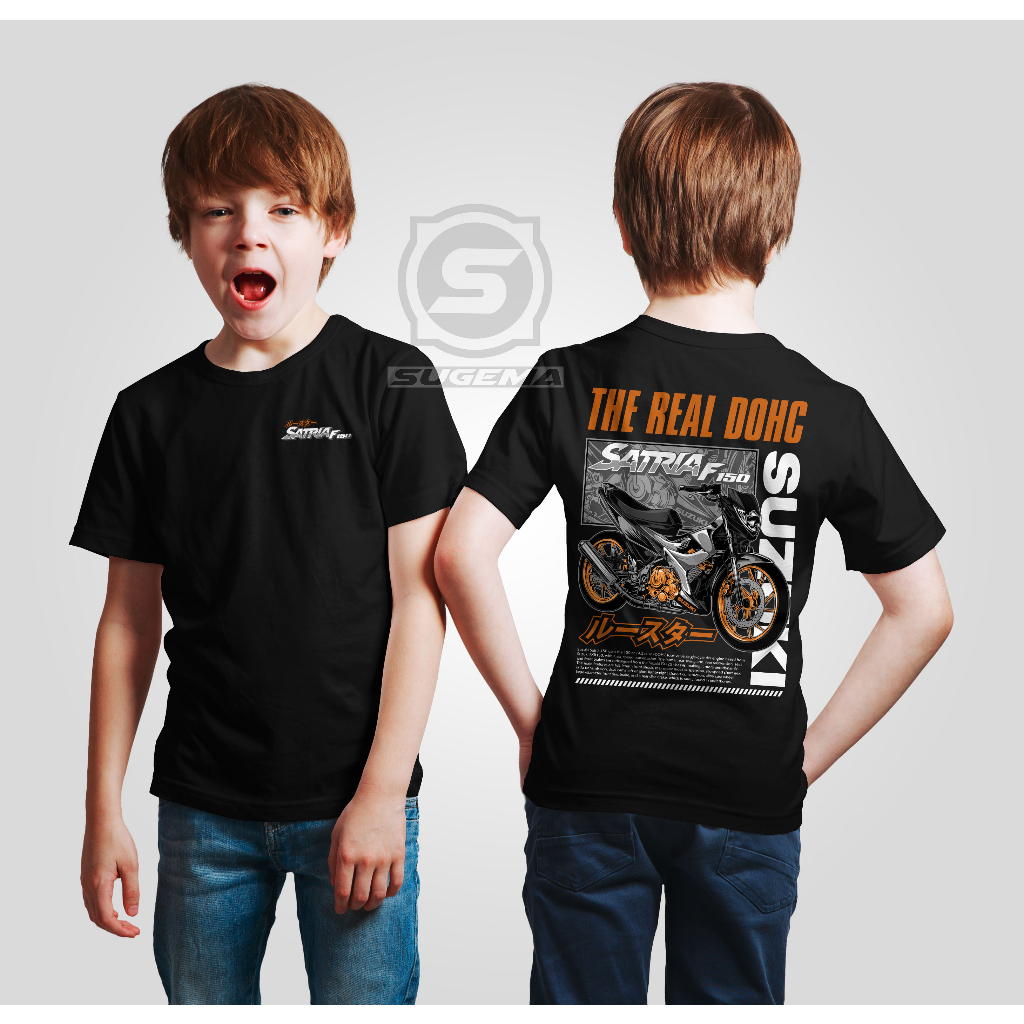 Kaos Suzuki Satria FU 150 Anak - Kaos Anak Suzuki Satria FU 150 The Real DOHC