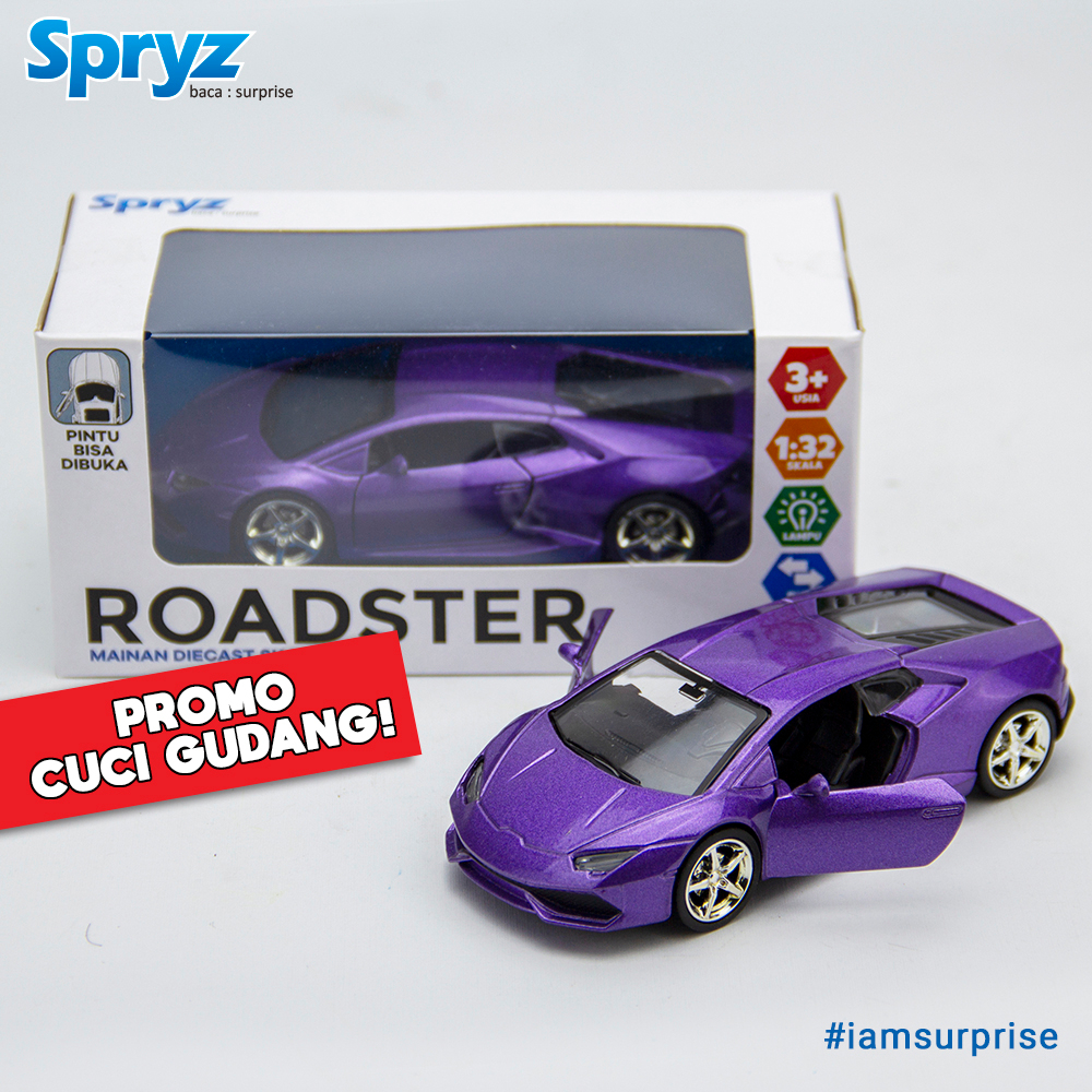 Spryz Roadster Diecast Mobil Skala 1:32 - Seri 2