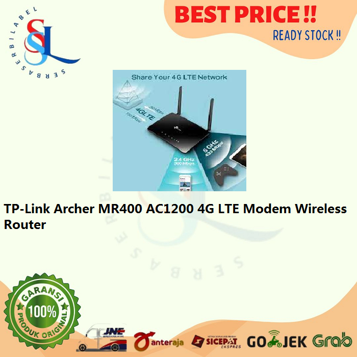 TP-Link Archer MR400 AC1200 4G LTE Modem Wireless Router - MR400