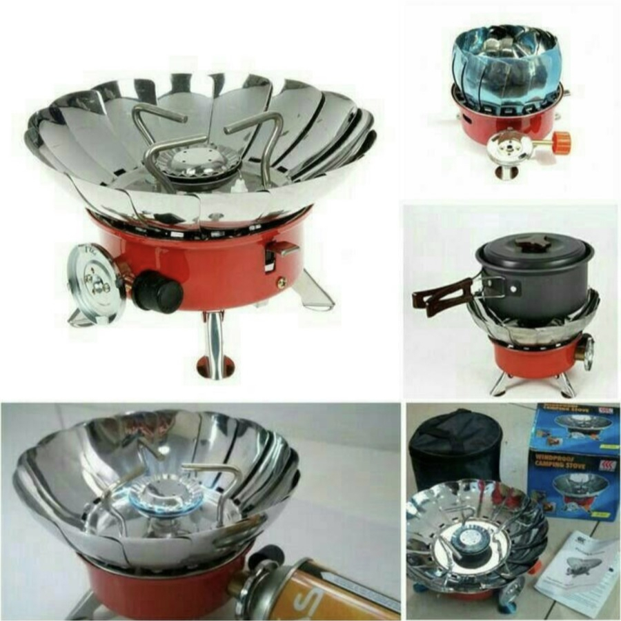 Kompor camping Bunga / windproof camping stove model bunga