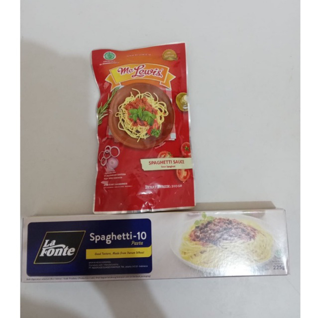 

Paket Spaghetti [Mie 225Gr+Saus Pasta McLewis 310Gr]