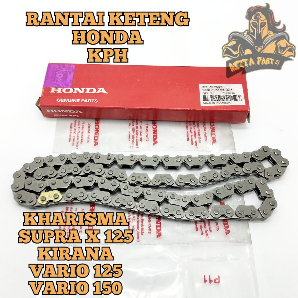 RANTAI KETENG ASLI ORIGINAL HONDA KPH KUALITAS ASLI ORIGINAL HONDA AHM PRESISI TIDAK BUNYI DAN DIJAMIN AWET KHARISMA KARISMA 125 SUPRA X 125 KIRANA VARIO 125 VARIO 150