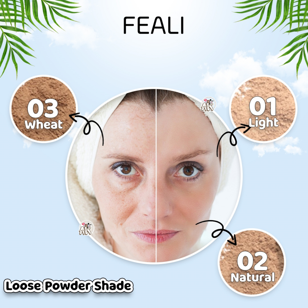 FEALI MAKEUP SERIES ( LOOSE POWDER 15GR / CC CREAM 20ML )