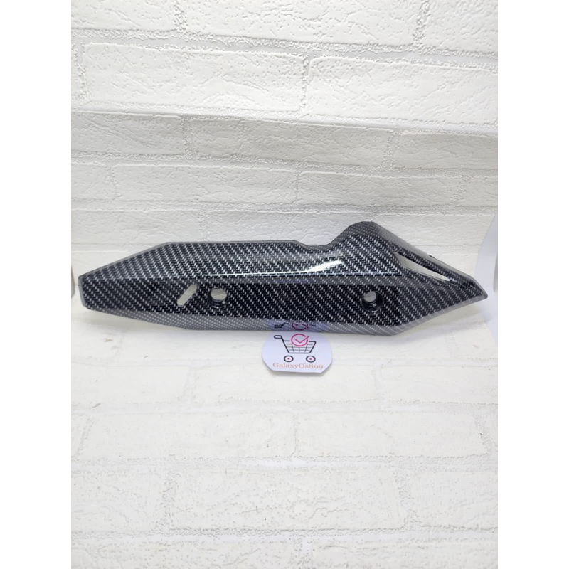 Cover Knalpot Karbon Vario 150 New 2018 Tutup / Pelindung Knalpot Vario 150 Variasi Karbon dan Hitam