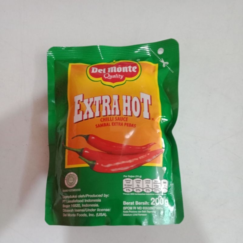 

Del monte Ekstra hot 200gr/ sambal ekstra pedas