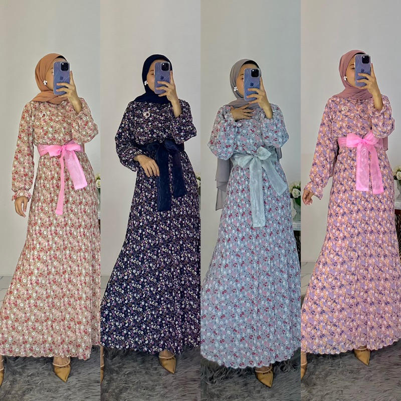 maxi cerutty plisket bunga