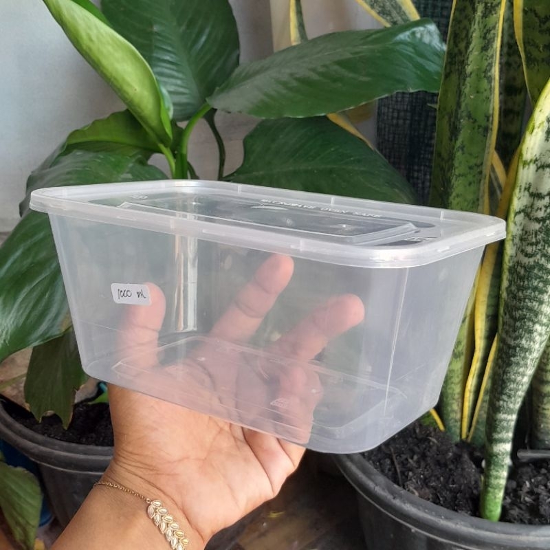 THINWALL 1000 ML PERSEGI PANJANG MICROWAVE OVEN SAFE