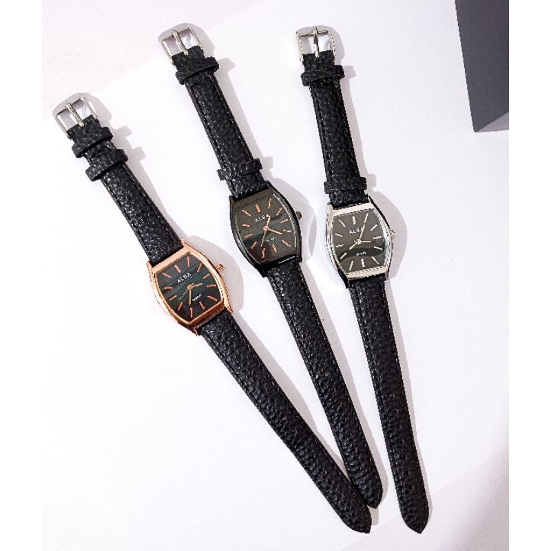 C ( C0003 ) JAM TANGAN WANITA RETRO DENGAN STRAP PU LEATHER / CASUAL WATCH KOREA / HARGA GROSIR