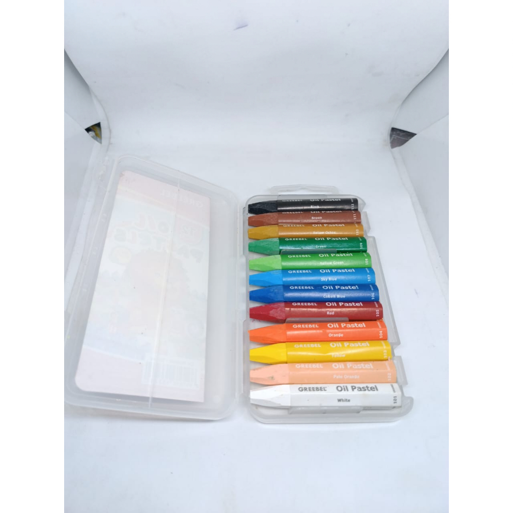 KRAYON 12 WARNA CRAYON OIL PASTEL KECIL MEREK GREEBLE 12C XS 1 PAK